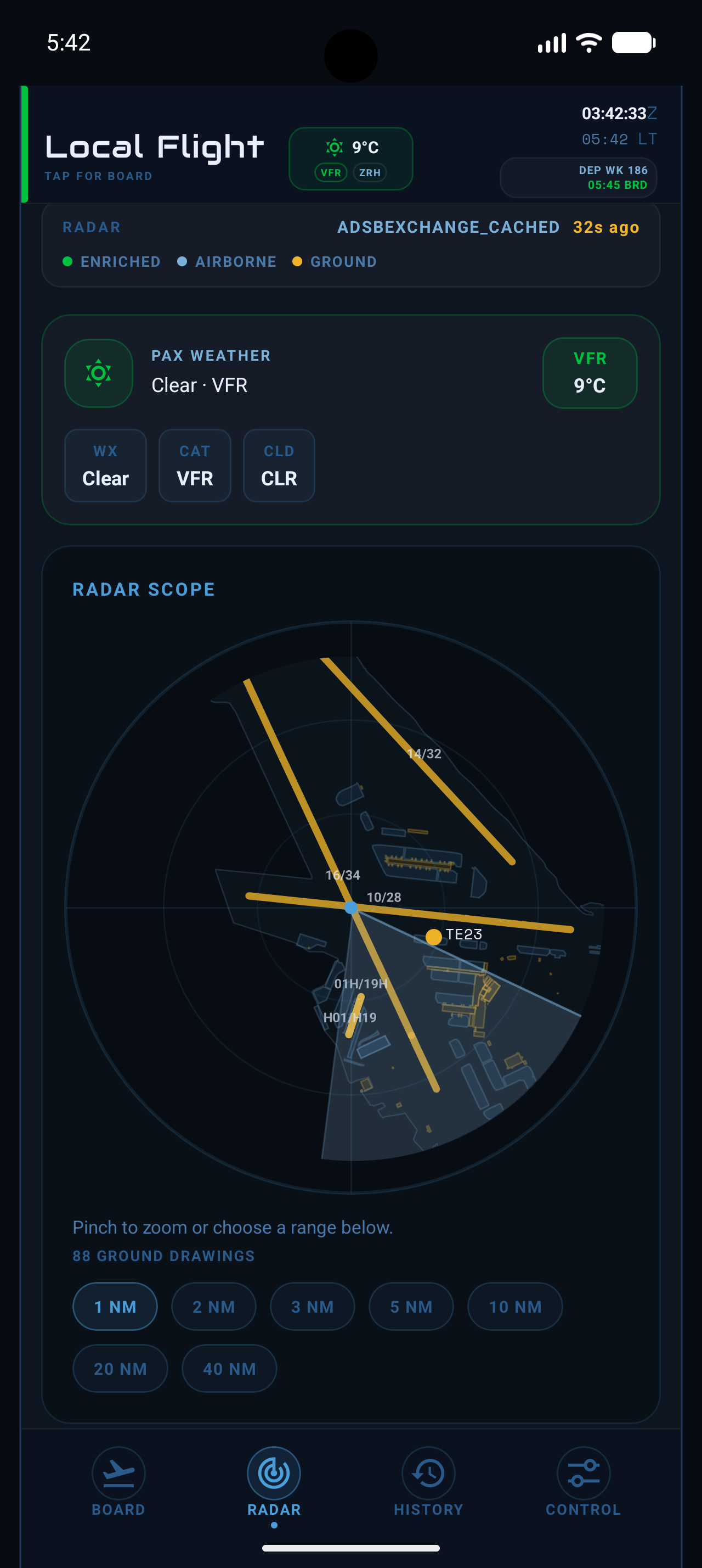 Local Flight Mobile radar on Android